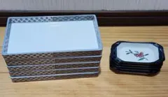 有田焼 京紫龍峰 角皿 長方形 小皿　10点セット　食器　皿　陶器　陶磁器