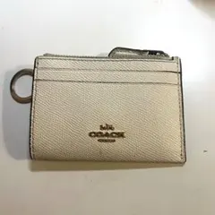 COACH ホワイトレザー　カードケース
