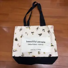 beautiful people トートバッグ イラストプリントのサムネイル