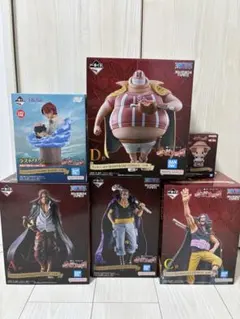 一番くじ　ワンピース　赤髪海賊団　ABCDラストワン賞　フィギュアセット