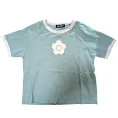 MARY QUANT デイジーリンガーTシャツ M ライトグリーン 半袖のサムネイル
