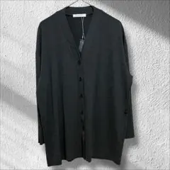 ⭐︎ドゥクラッセ　新品　ロングテール　黒カーディガン　ブラック　長袖　羽織り