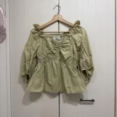 snidel ORGANICS ギャザーブラウス