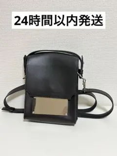 【24時間以内発送】メタルプレート 2way ショルダーバッグ