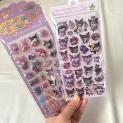 夜光シール　ボンボンシール 2枚セット クロミ　マイメロ　サンリオ