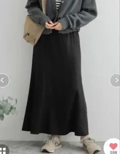 URBAN RESEARCH DOORS ブラックフレアスカート M