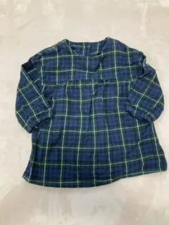 無印　チェック柄ワンピース