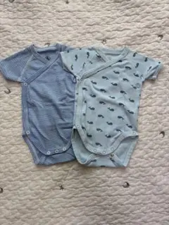 プチバトー　半袖ボディスーツ　60cm