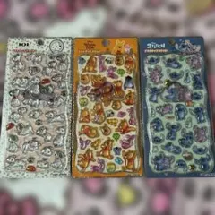 正規品 ディズニー プチドロップステッカー 3枚セット