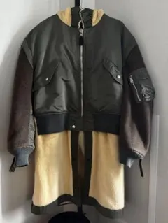 sacai Faux Shearling アウター 2 ブルゾン コート - メルカリ