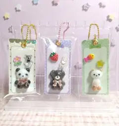 ハンドメイド　アニマルキャンディバッグキーホルダー⑥