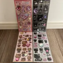 キラキララインストーンシールサンリオ ハローキティクロミ　ジュエルシールマイメロ