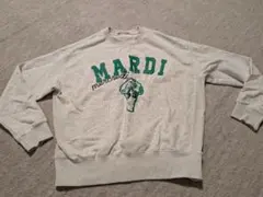 Mardi Mercredi プリント グレー スウェット
