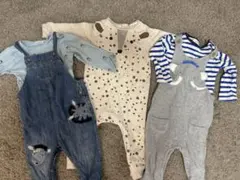 nextベビー服セット 9〜12ヶ月サイズ デニム・ロンパース