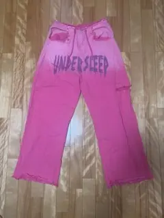〈新品未使用〉ピンク フリンジ加工 UNDER SLEEP パンツ