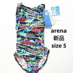 新品タグ付き ミミアリーナ レディースS 総柄 競泳水着 練習水着 arenaのサムネイル