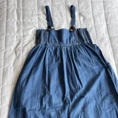 ロペピクニック デニムブルーサロペット