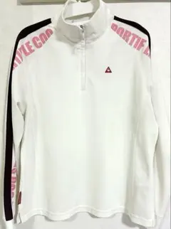 レディースle coq sportif（ルコックスポルティフ）ゴルフシャツ　Ｌのサムネイル