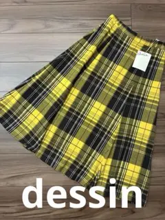 新品未使用Dessin チェック柄スカート