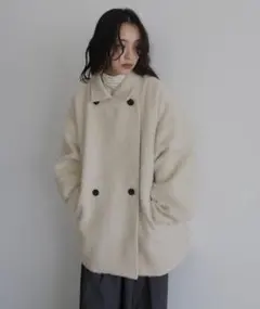 シャギーミドルコート　hellam