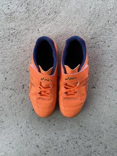 asics サッカーシューズ オレンジ 22cm