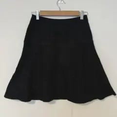 グローブ フレアスカート【S】ひざ上丈 ワールド キレイめ ブラック