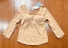 新品☆ユニクロのマメ　クロゴウチエアリズムコットンブラTシャツ（7分袖）+