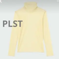 PLST プラステ　シアー　タートルネック　ハイネック　イエロー　インナー　Ｓ