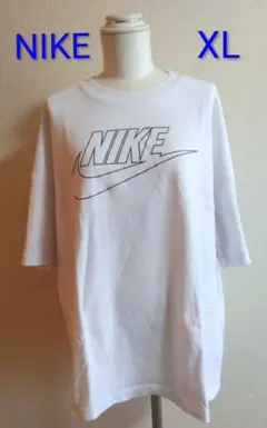 ✨値下げ中✨NIKE ロゴプリント Tシャツオーバーサイズ XL ホワイト