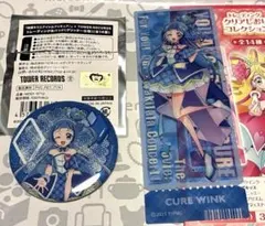 キミとアイドルプリキュア キュアウインク タワレコ 缶バッジ クリアしおり