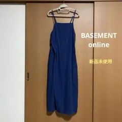 新品未使用品　BASEMENT online ネイビー キャミワンピースのサムネイル