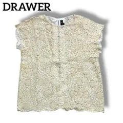 美品 DRAWER ドゥロワー レース ブラウス シャツ カットソー ドレスのサムネイル