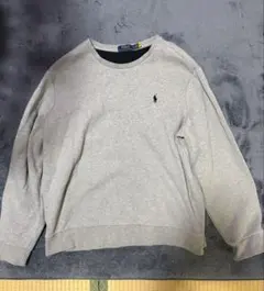 POLO RALPH LAUREN グレー 長袖 トレーナー XLサイズ
