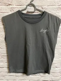 グレー ノースリーブ Tシャツ キッズ S