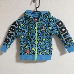 BABYDOLL パーカー 100 フリース ヒョウ柄