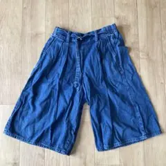 デニム風ガウチョパンツ 130