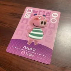 どうぶつの森  amiiboカード  ハムカツ
