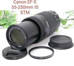 Canon 55-250mm IS STM 極美品 純正フード・プロテクター付 - メルカリ