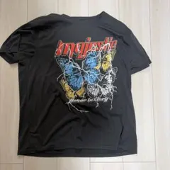 ROMWE Tシャツ 蝶々プリント ブラック Lサイズのサムネイル