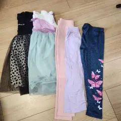 子供用ワンピースとレギンスセット　まとめ売り　100～120サイズ