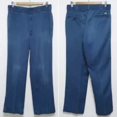 90s W32 L32 DICKIES ワークパンツ 874 ネイビー USA製