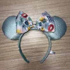 suisui Summer ディズニーカチューシャ 夏 水色 チップとデール