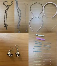 【お得セット】ヘアピン　カチューシャ　ピアス　ネックレス