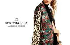 美品 SCOTCH & SODA 花柄 ヒョウ柄 クレイジーブルゾン ジャケット