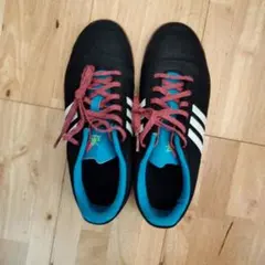 adidas フットサルシューズ US 4 黒/青/赤