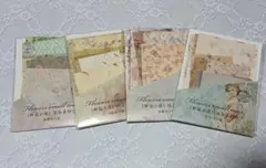海外製✩.*˚素材紙Flower small town4個セット