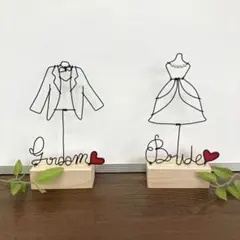 ウェルカムスペース　ワイヤーアート　ウェルカムサイン　受付サイン　結婚式