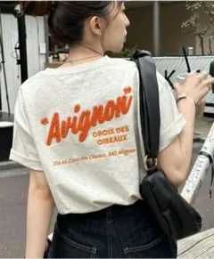 Discoat 半袖Tシャツ Avignonプリント