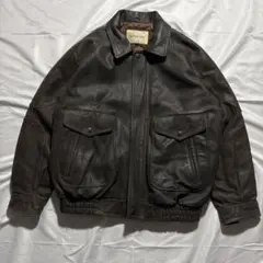 ジャケット・アウター 80s A-2 real leather bomber jacket vtg n 80s A-2 real leather bomber jacket vtg l - メルカリ