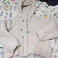 NICE CLAUR フード付きダウンジャケット